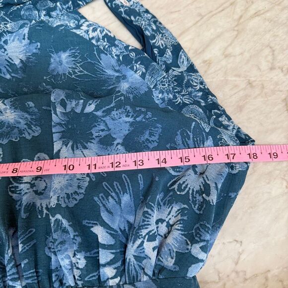 Free People Katerina Floral Halter Mini Dress size XS - Picture 8 of 10